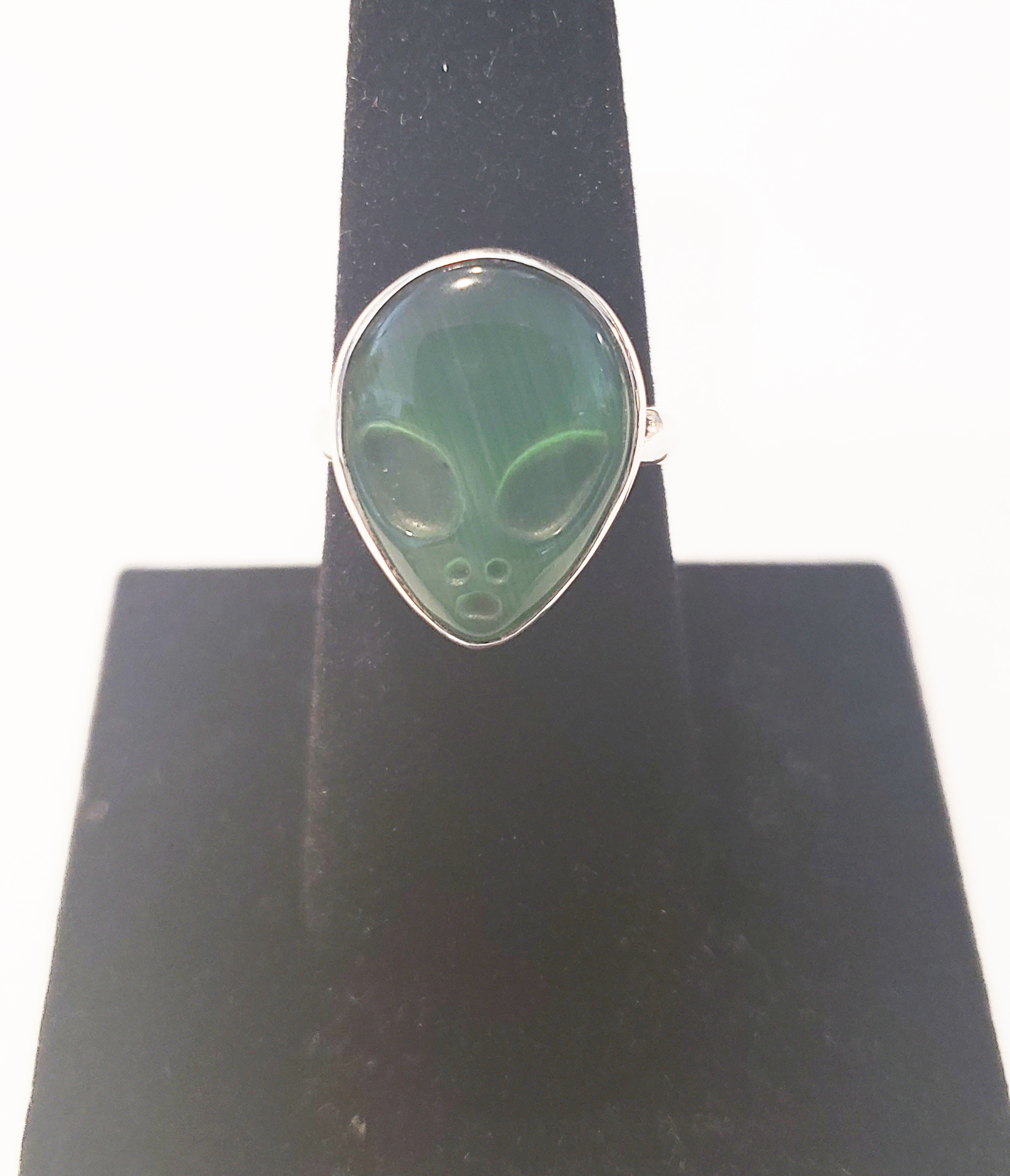 Fiber Optic Alien Head Ring (DAR24AL)